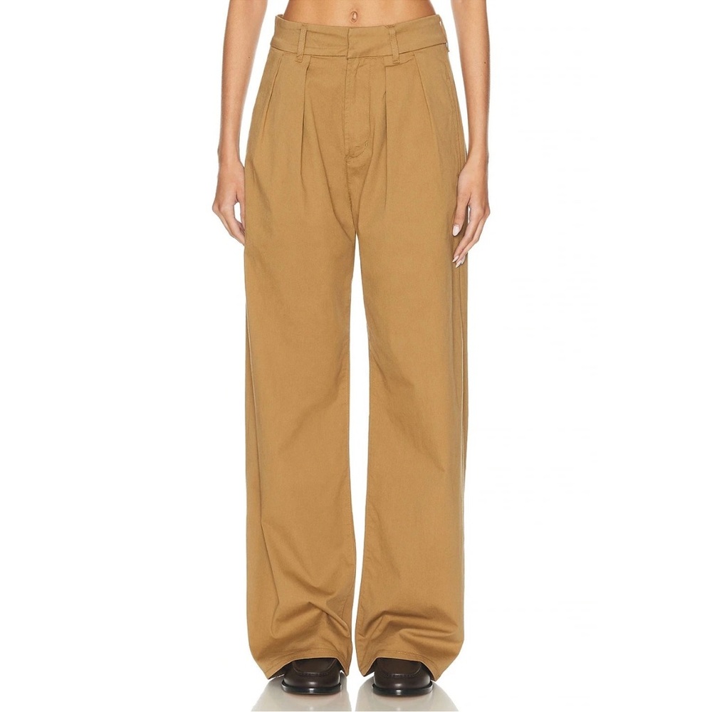 Citizens Of Humanity Tan Wide Leg High-Waisted Pants
